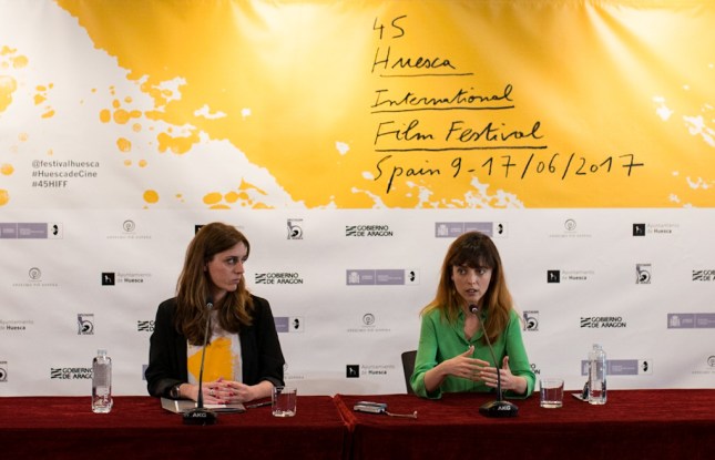 Azucena Garanto y Leticia Dolera en rueda de prensa (Jorge Dueso)